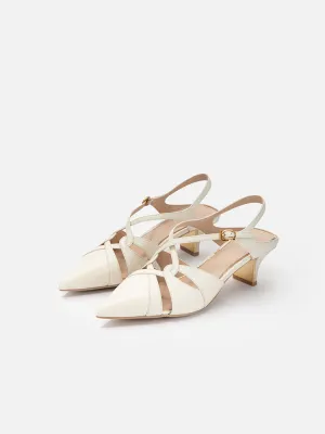 EP YAYING Elegance Mid-Heel Mule Shoes