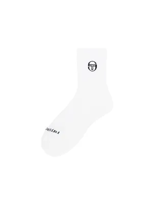 Essential Mid-Length Socks- Snow White