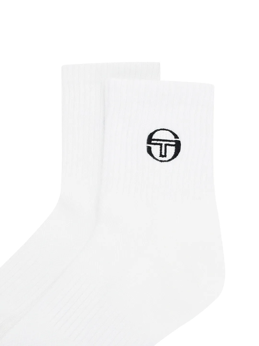 Essential Mid-Length Socks- Snow White