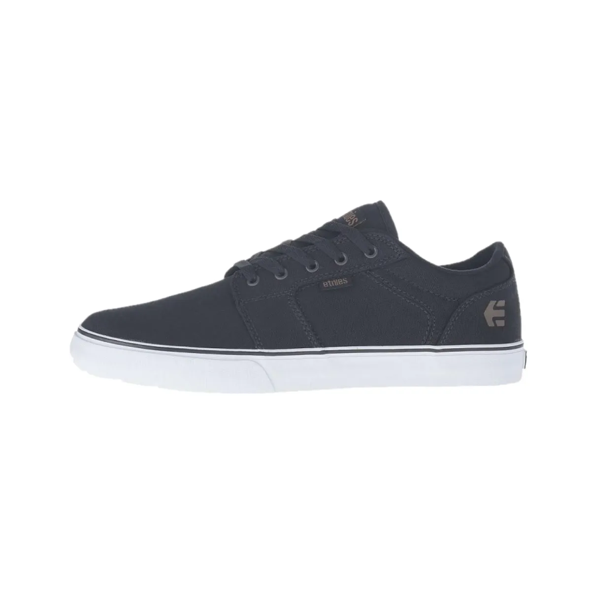 ETNIES 4101000351 463 BARGE LS MN'S (Medium) Navy/Gum/White Suede/Canvas Skate Shoes