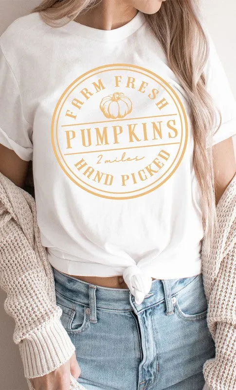 *Farm Fresh Pumpkins Circle PLUS Graphic Tee