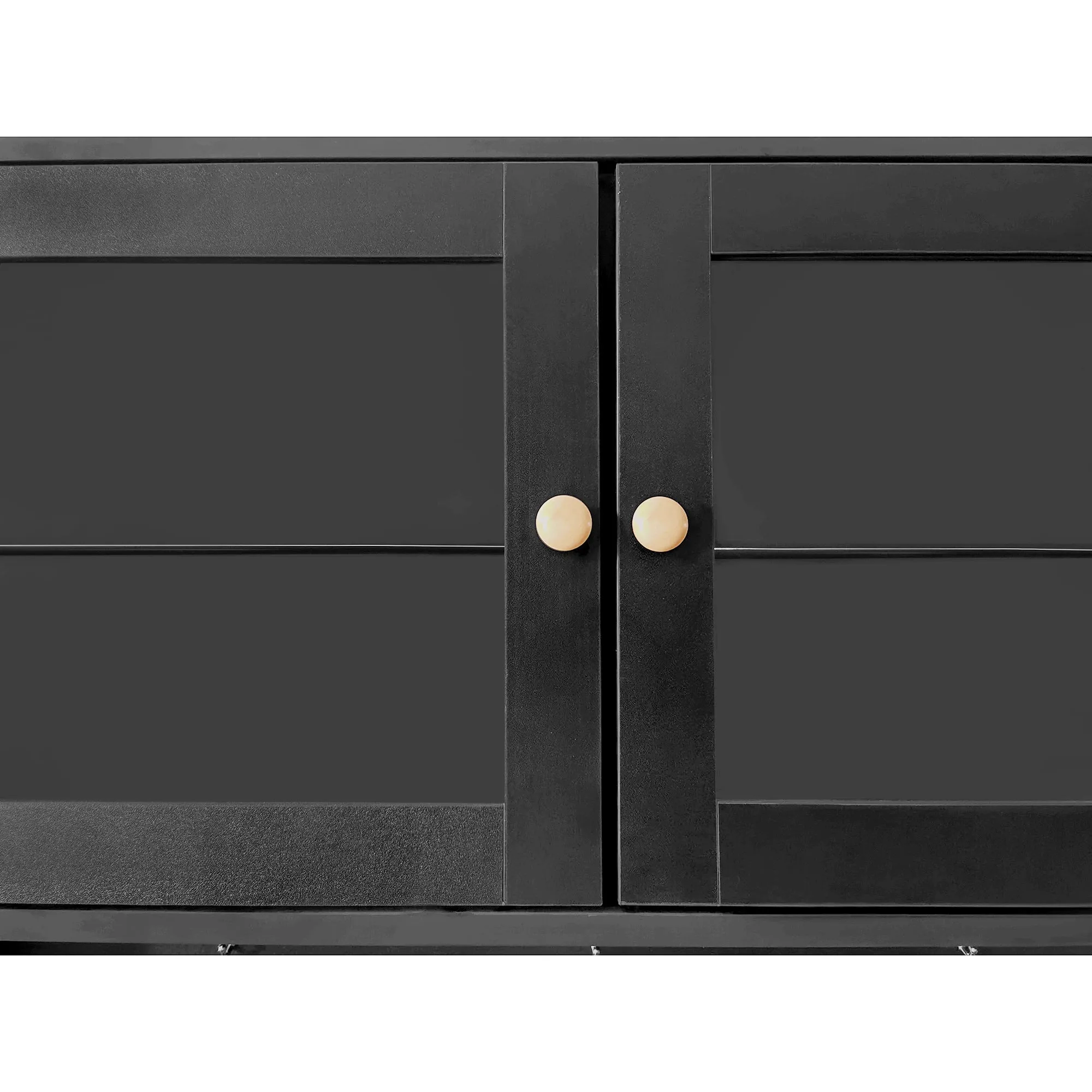 Felix III Shoe Cabinet with Open Storage Space - Black