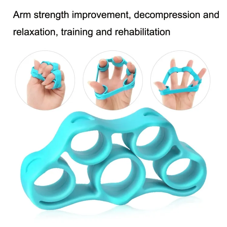 Fitness Finger Sports Silicone Rally Grip Set(Blue)