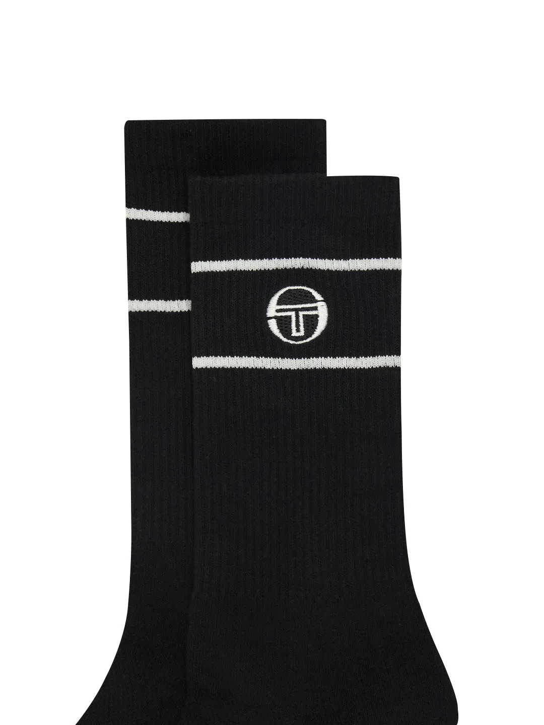 Flag High Socks- Black/ Black