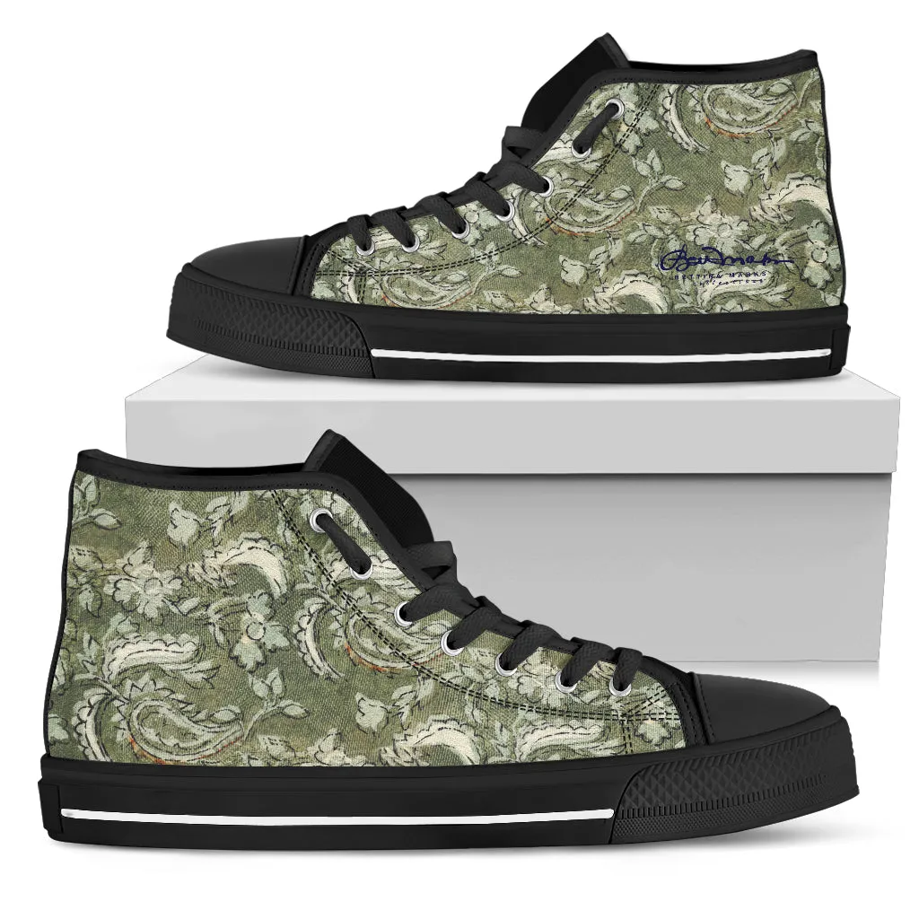 Floral Paisley High Top Sneakers