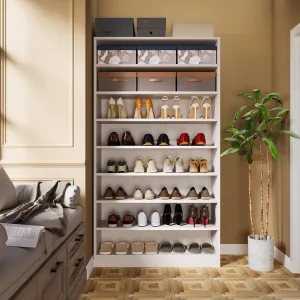 Freestanding Shoe Cabinet, 9-Tier 40-45 Pairs Shoe Storage Rack