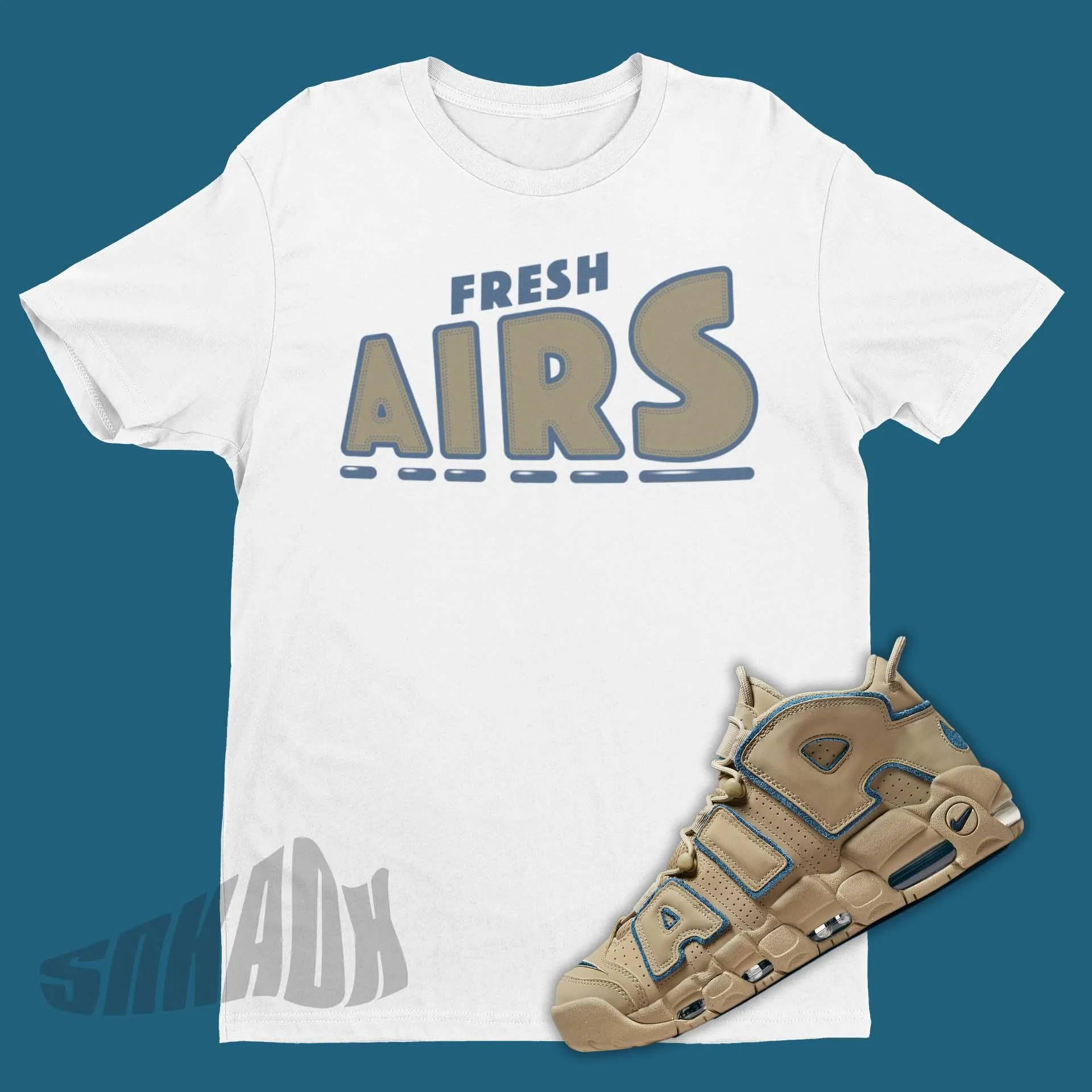 Fresh Airs Shirt To Match Nike Air More Uptempo Limestone