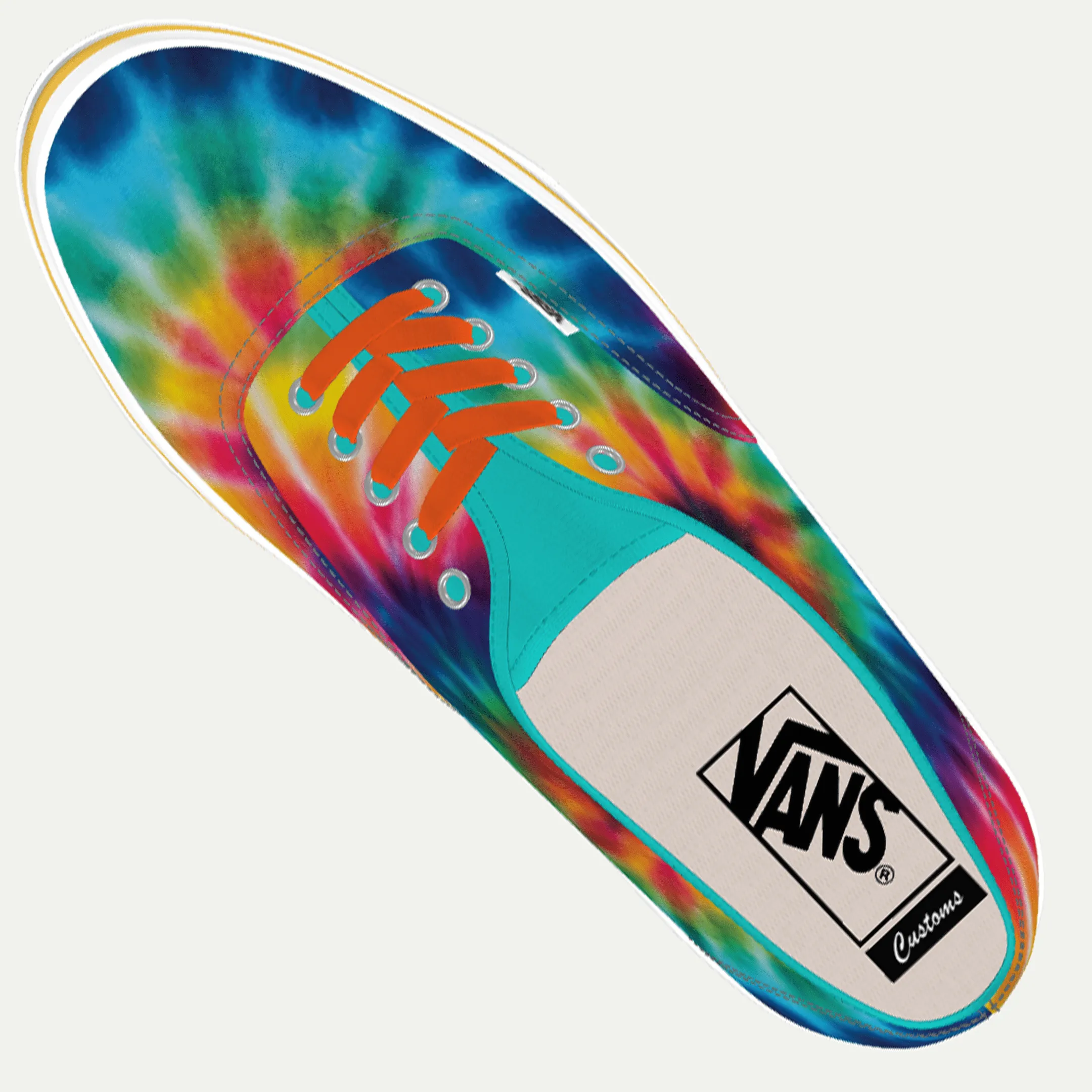 Funky Yeti x Vans Customs Authentic Shoes - Tie Dye