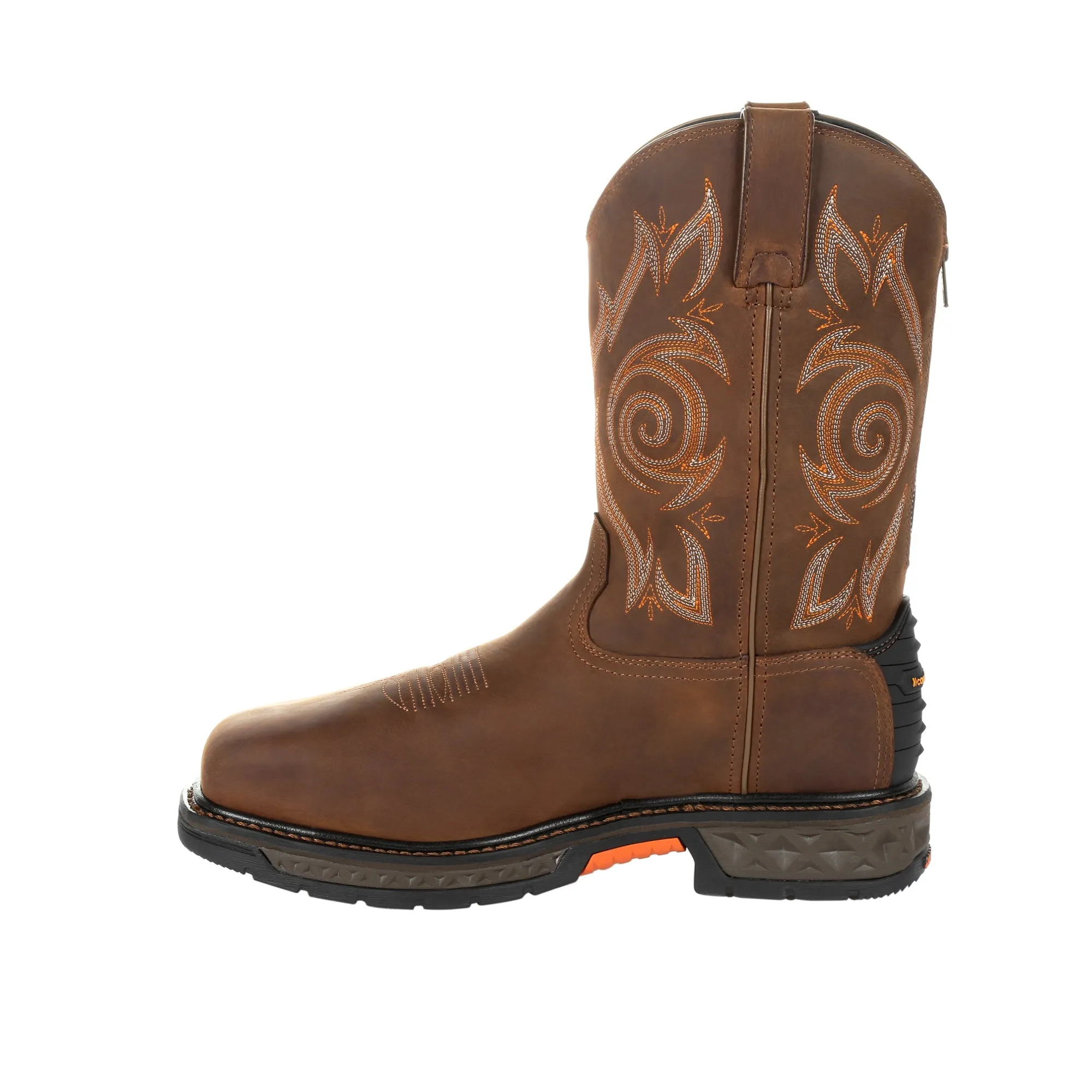 Georgia Mens Brown Leather CarboTec WP ST Work Boots