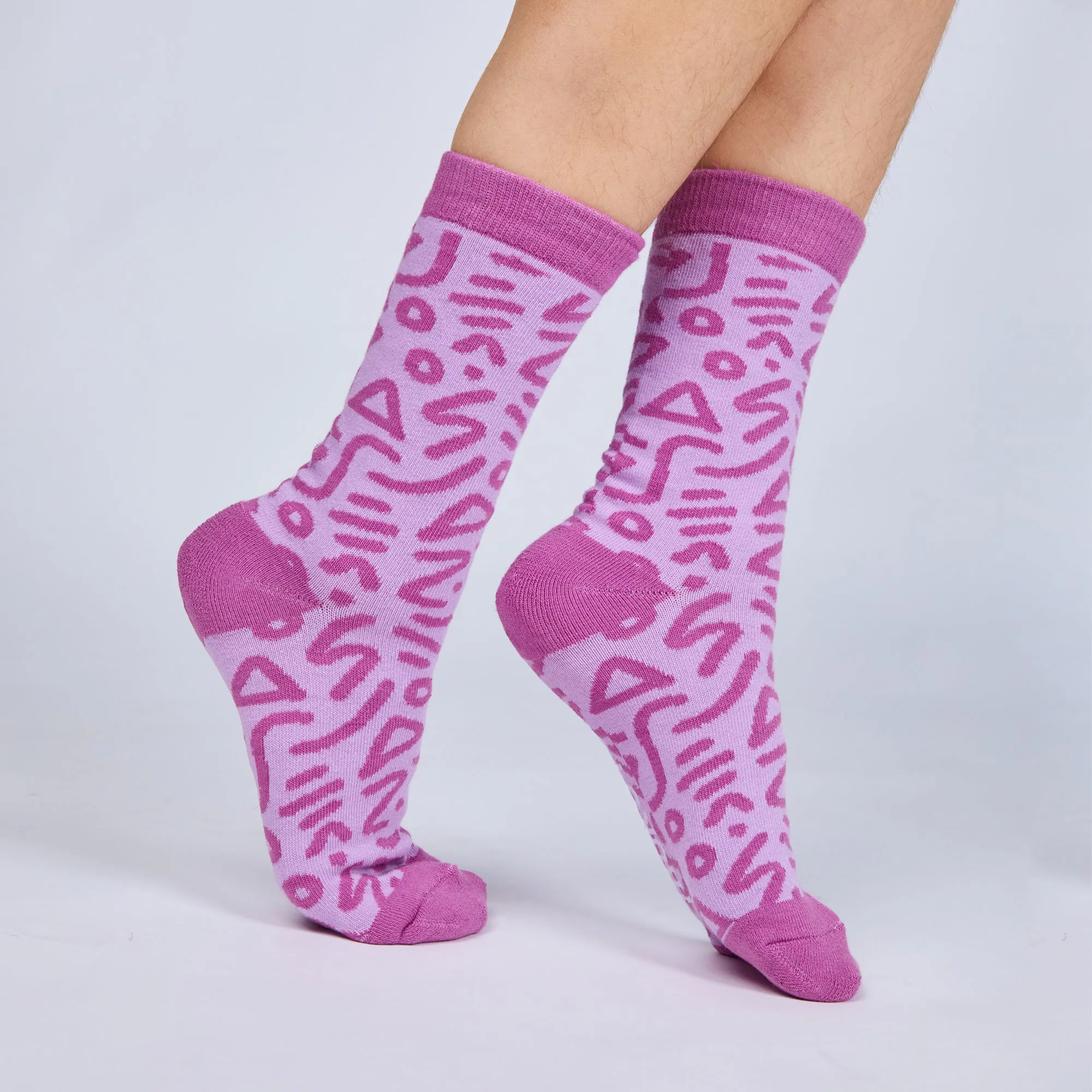 Grape Jelly Zap Socks