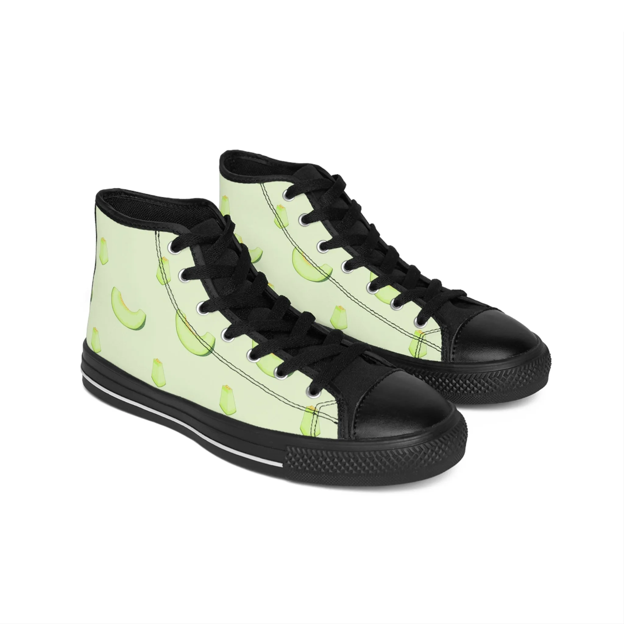 Green Melon Slices Men's Classic Sneakers