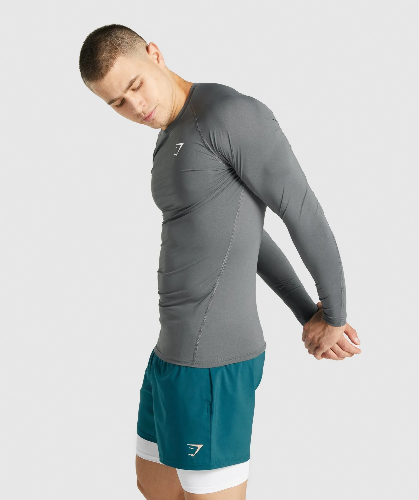 Gymshark Element Baselayer Long Sleeve T-Shirt - Charcoal