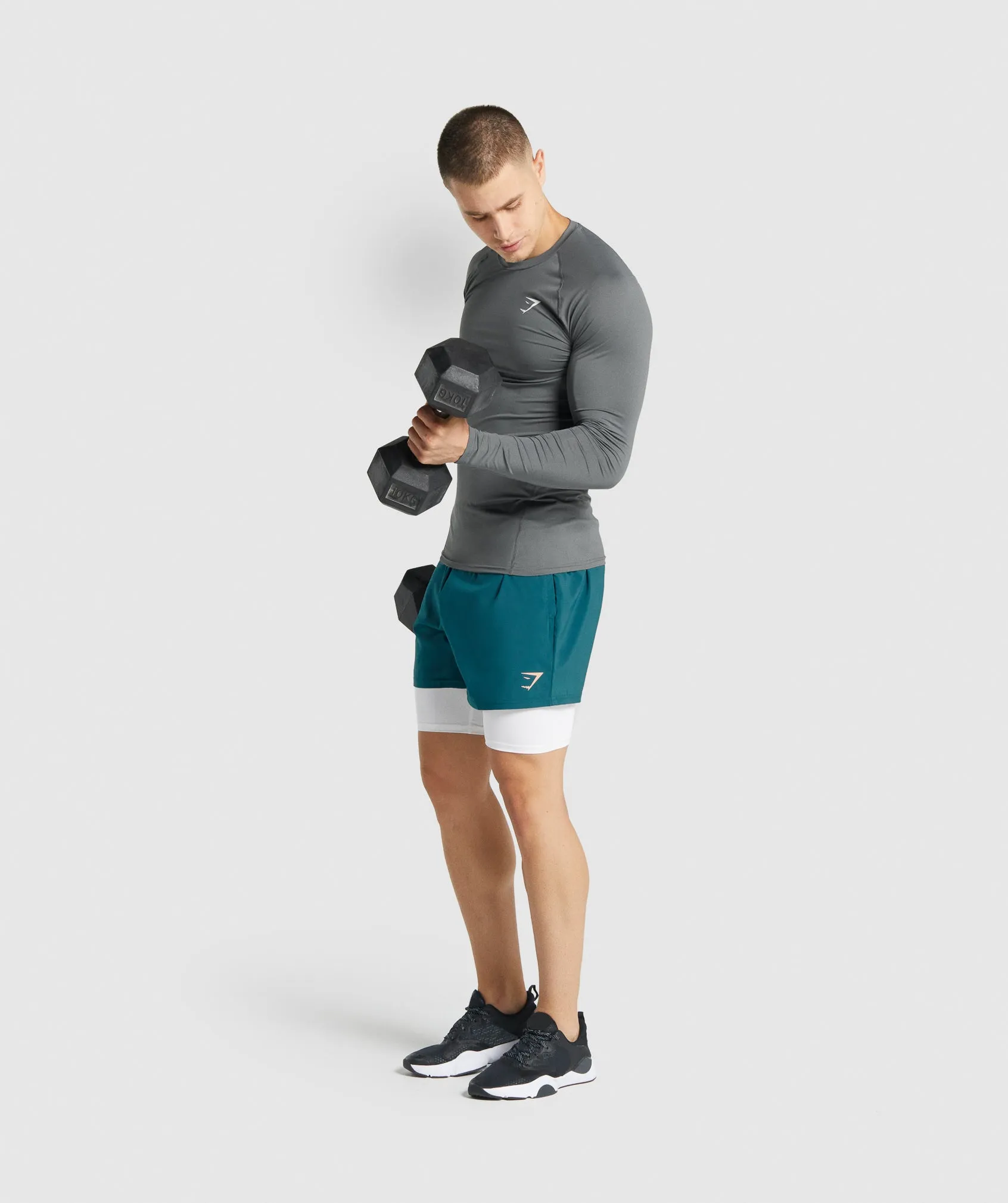 Gymshark Element Baselayer Long Sleeve T-Shirt - Charcoal