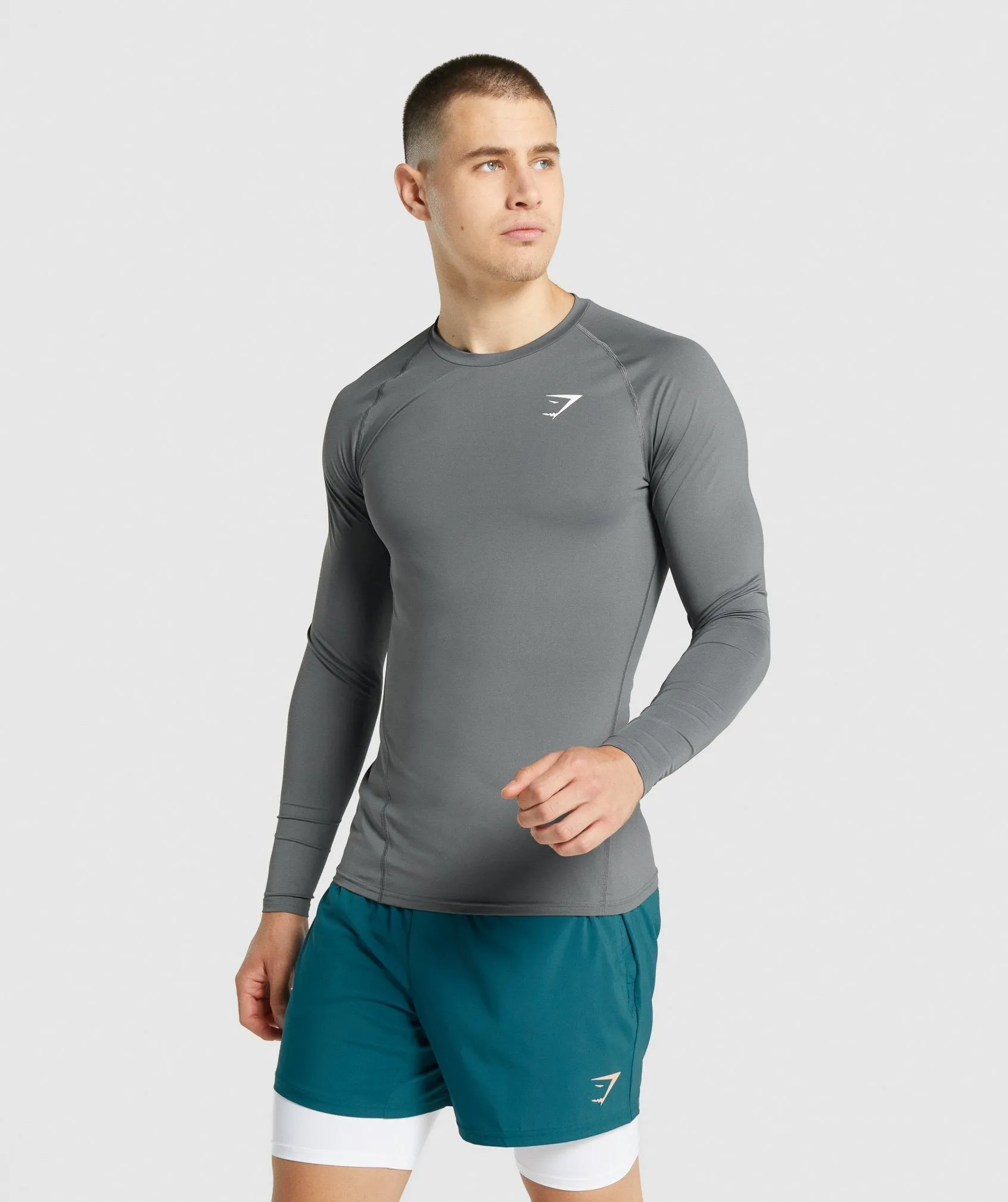 Gymshark Element Baselayer Long Sleeve T-Shirt - Charcoal