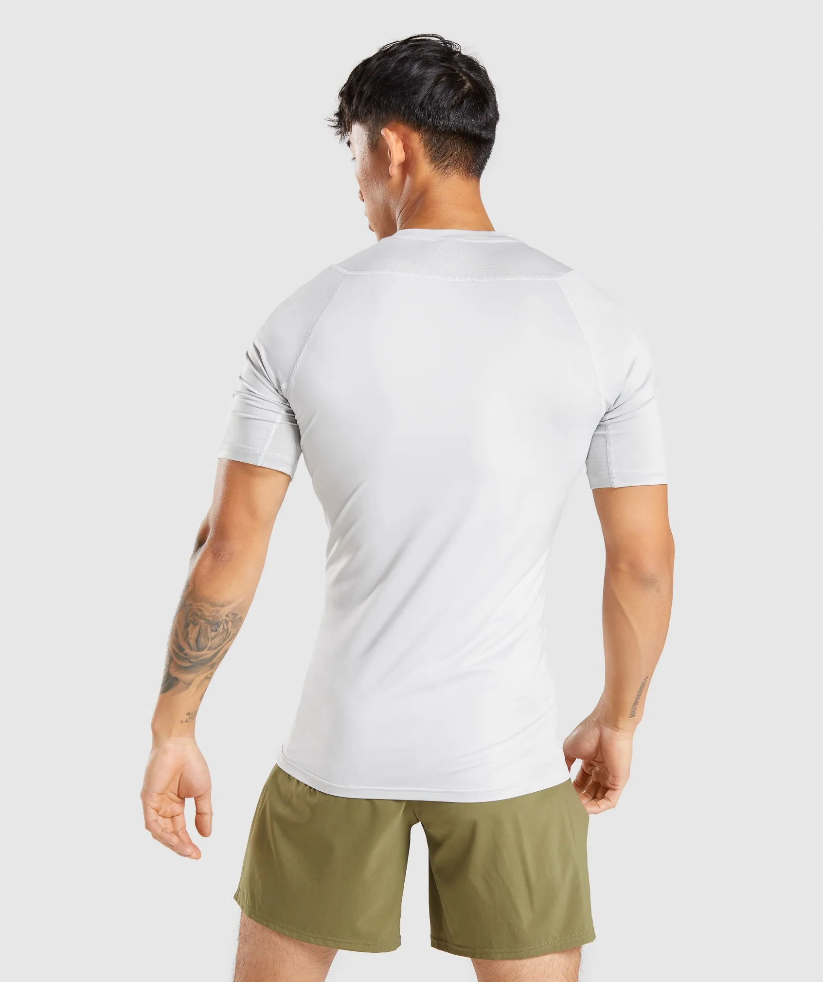 Gymshark Element Baselayer T-Shirt - Light Grey