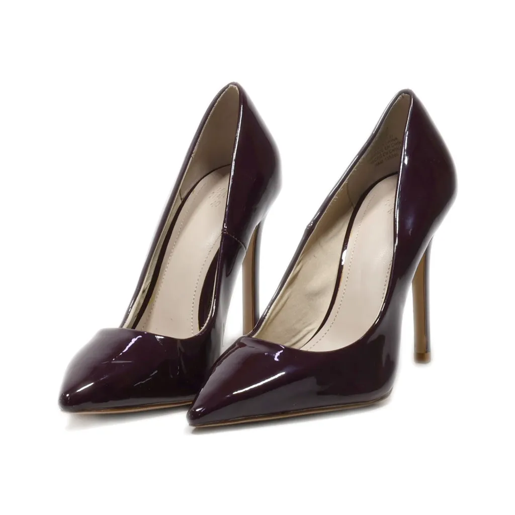 H&M High-Heel Shoes Latex Maroon Colour For Women