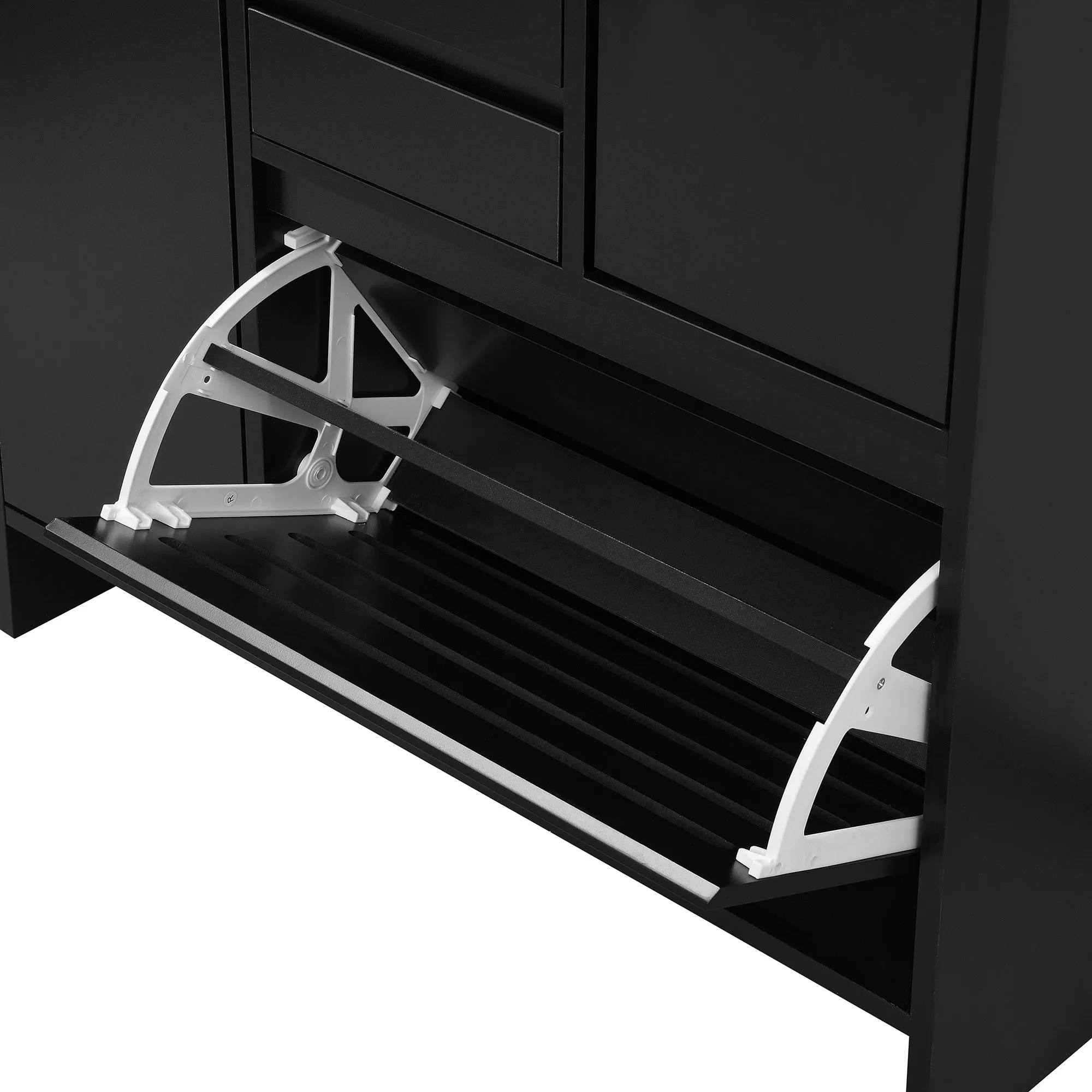 Haru Multi-Functional Shoe Cabinet - Black