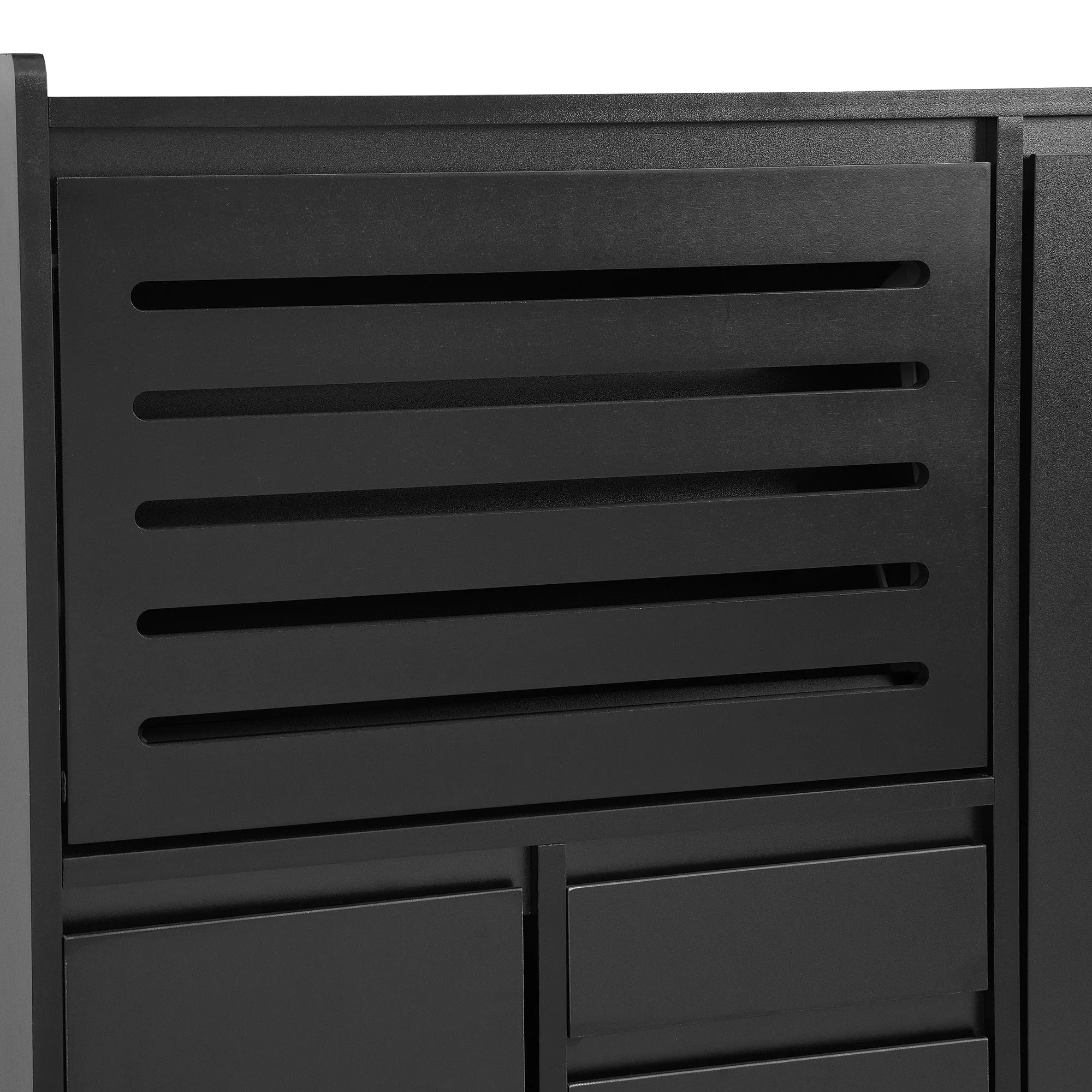 Haru Multi-Functional Shoe Cabinet - Black