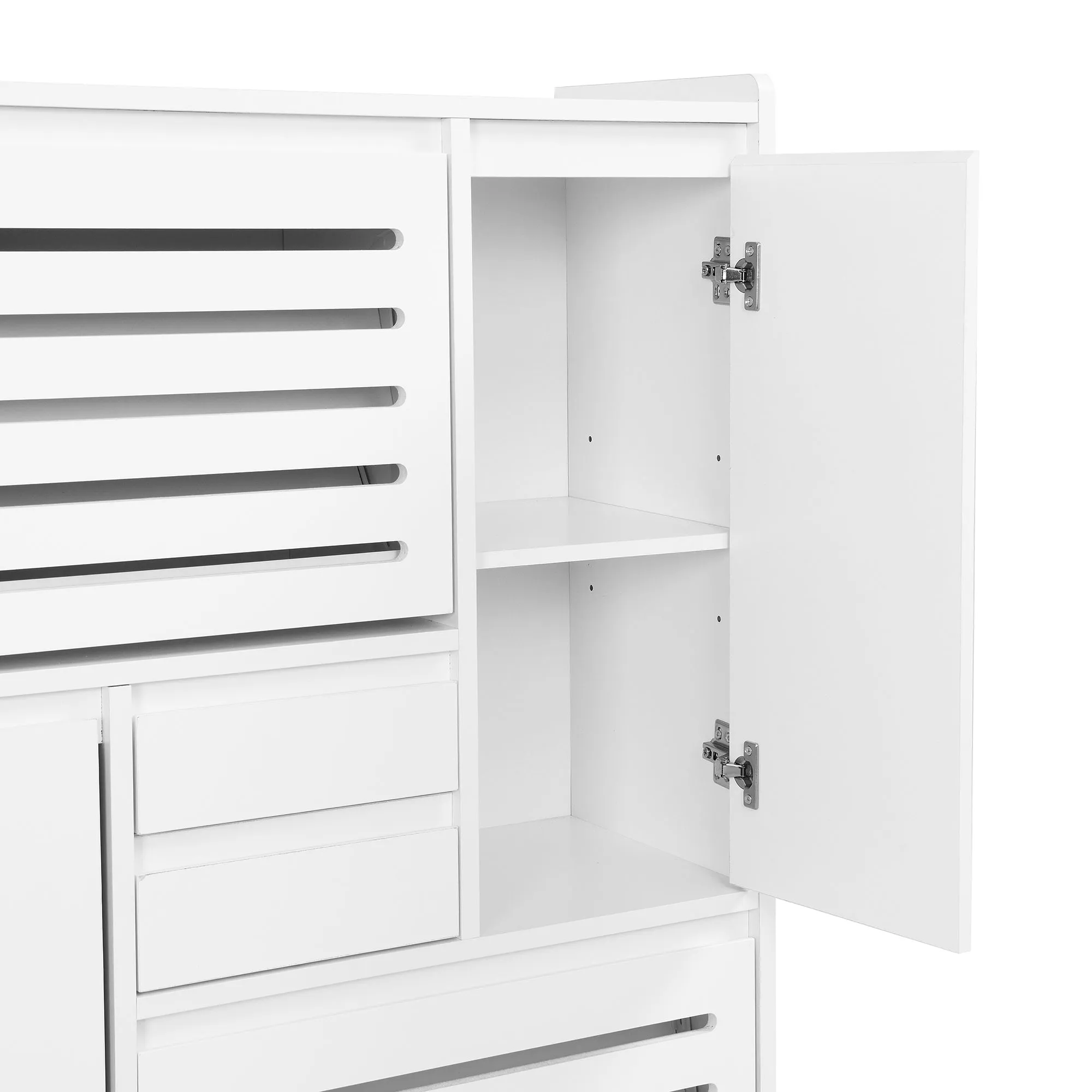 Haru Multi-Functional Shoe Cabinet - White