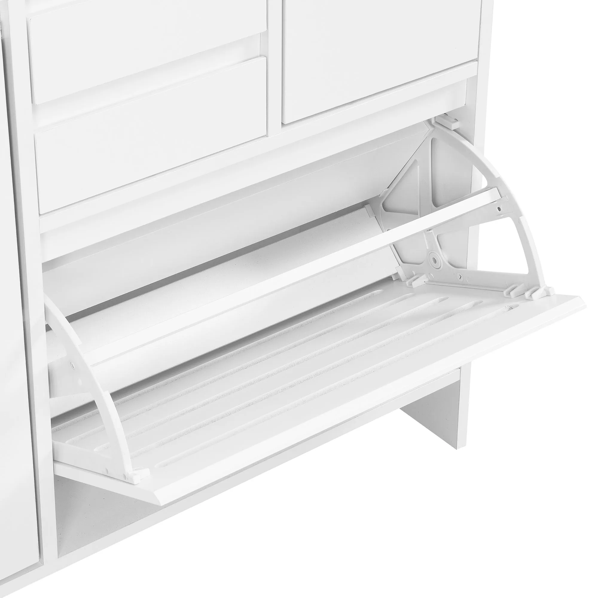 Haru Multi-Functional Shoe Cabinet - White