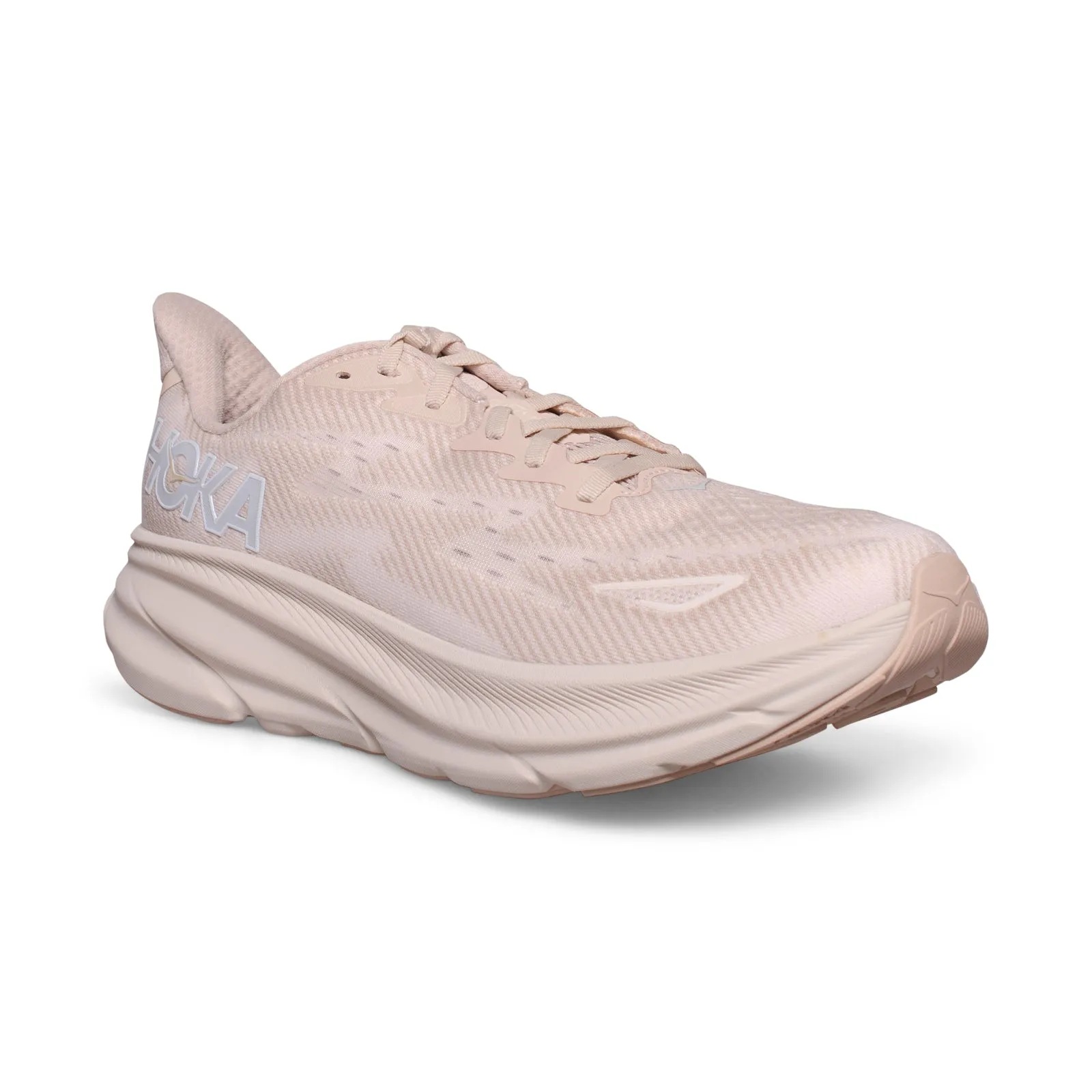 Hoka One One Clifton 9 Shifting Sand / Eggnog Running Shoes - Women's