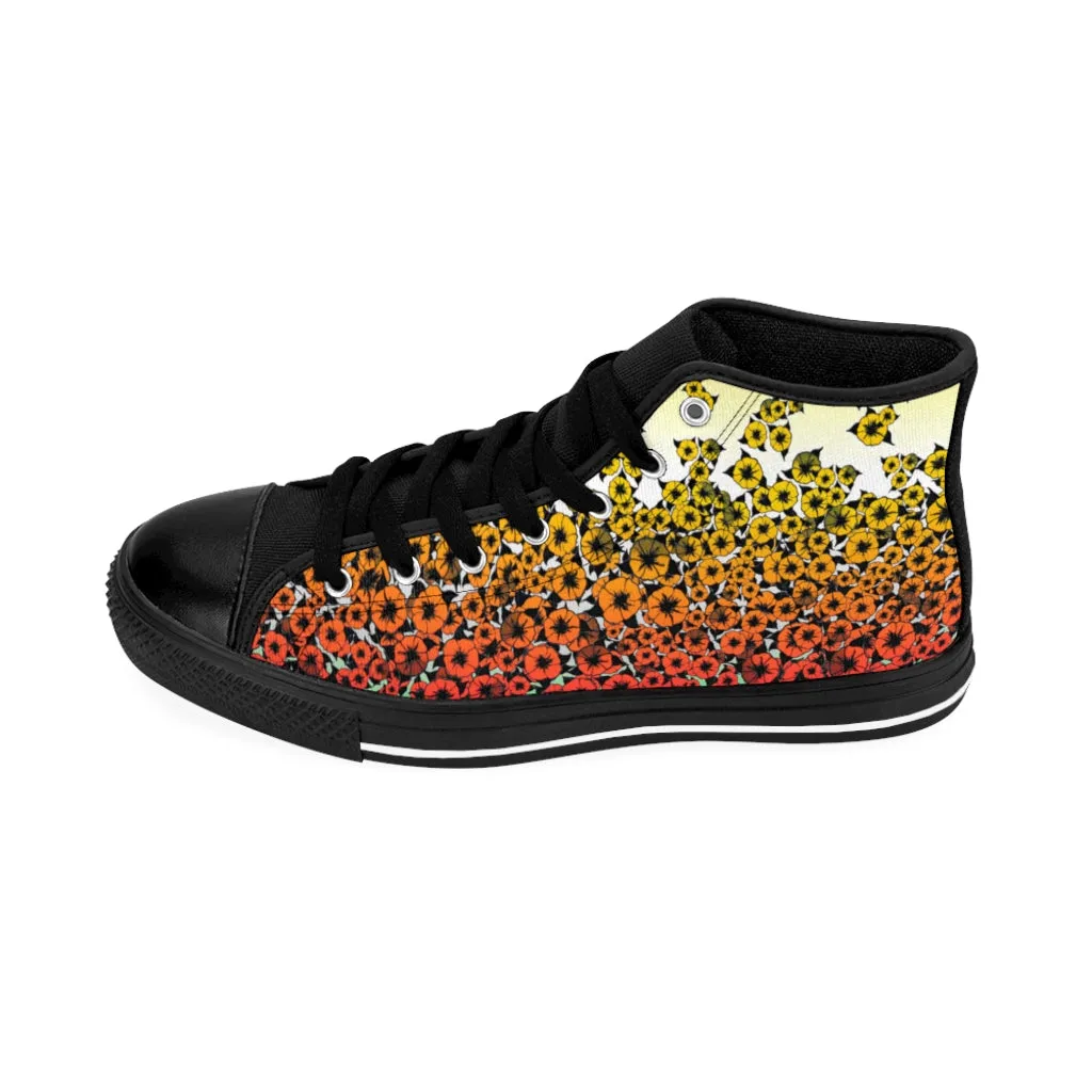 Hot Flowers Women's High-top Sneakers