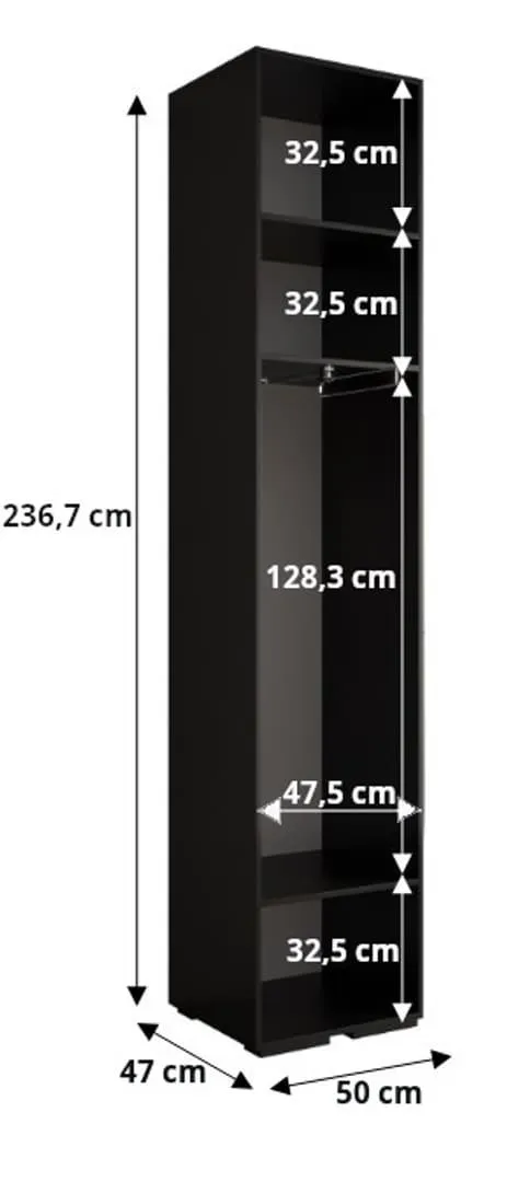 Inova III Hinged Door Wardrobe 150cm