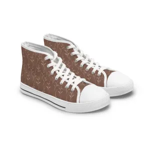 Japanese Leaf Branch Women's High Top Sneakers