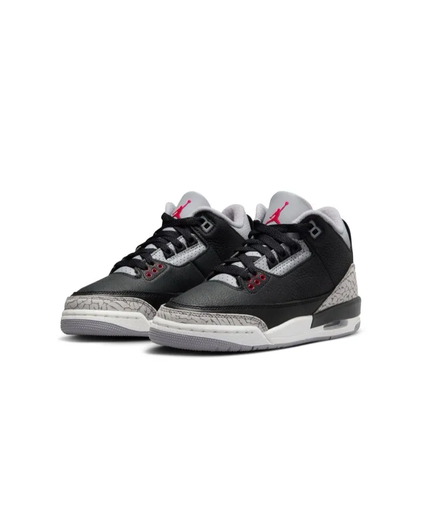 Jordan 3 Retro ( GS ) - "Black Cement"