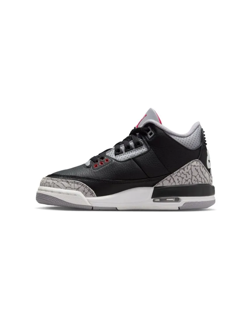 Jordan 3 Retro ( GS ) - "Black Cement"