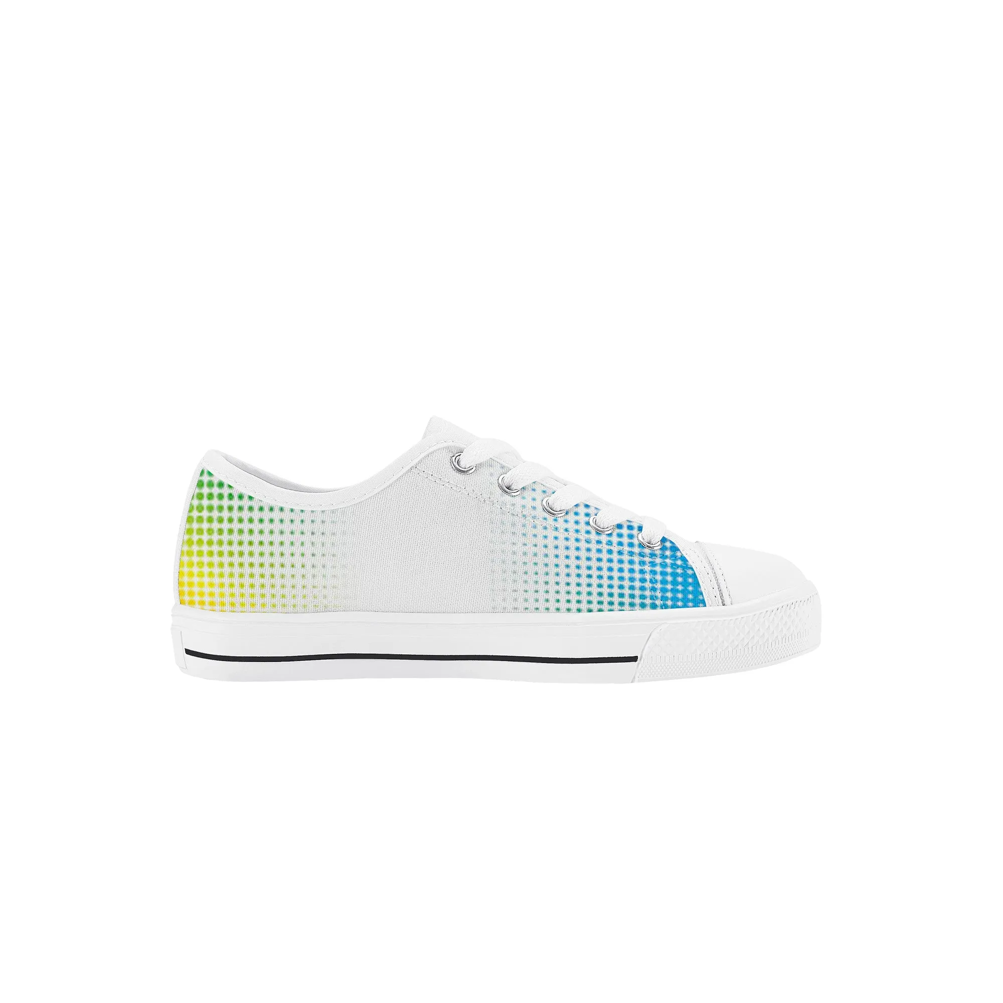 Kids Low Top Canvas Sneakers - Rainbow