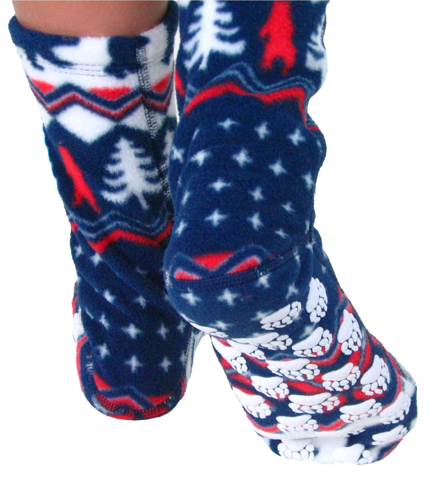 Kids' Nonskid Fleece Socks - Polar Bear