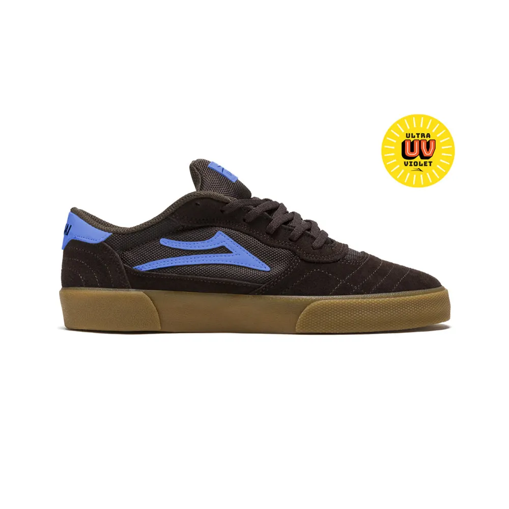 LAKAI CAMBRIDGE // CHOCOLATE/LIGHT BLUE UV SUEDE