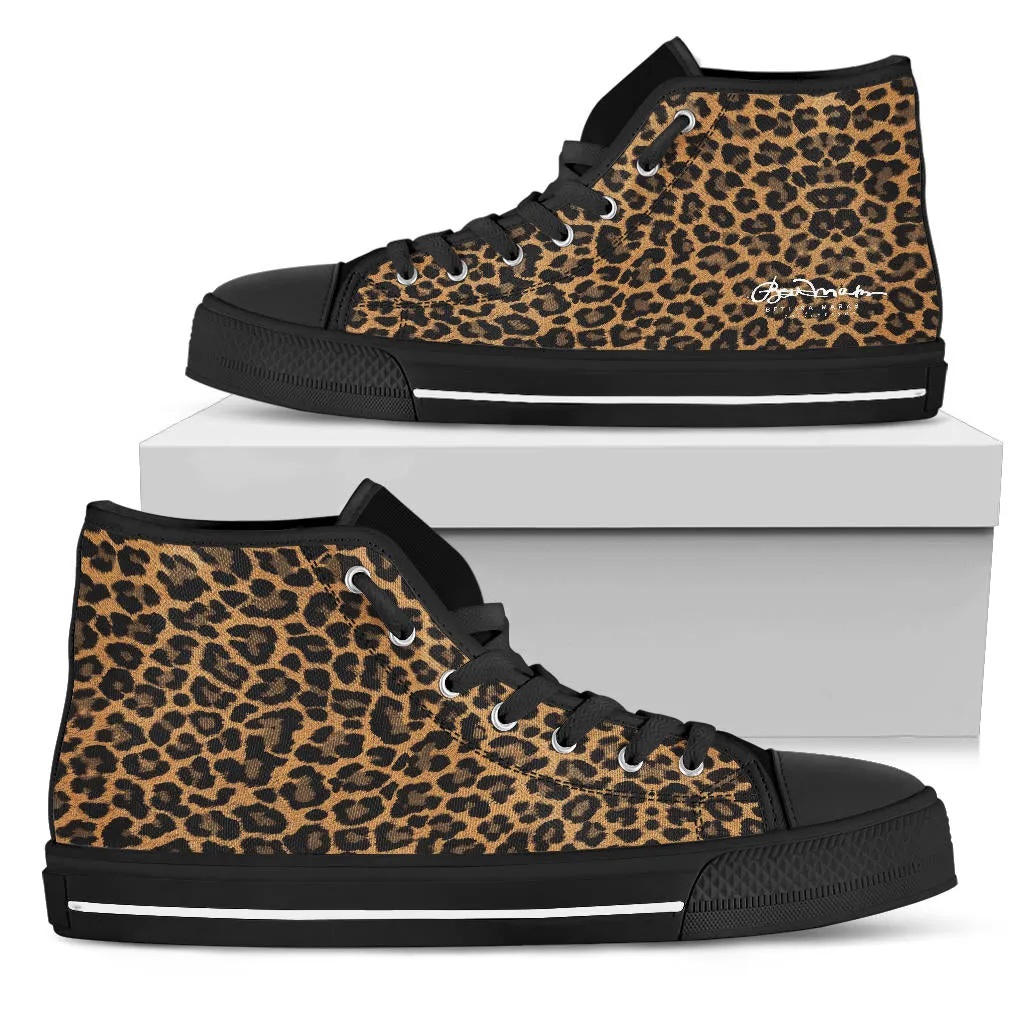 Leopard High Top Sneakers