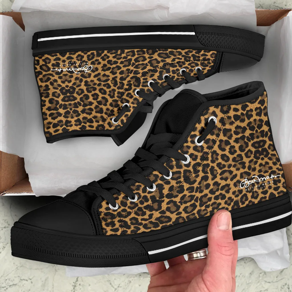 Leopard High Top Sneakers