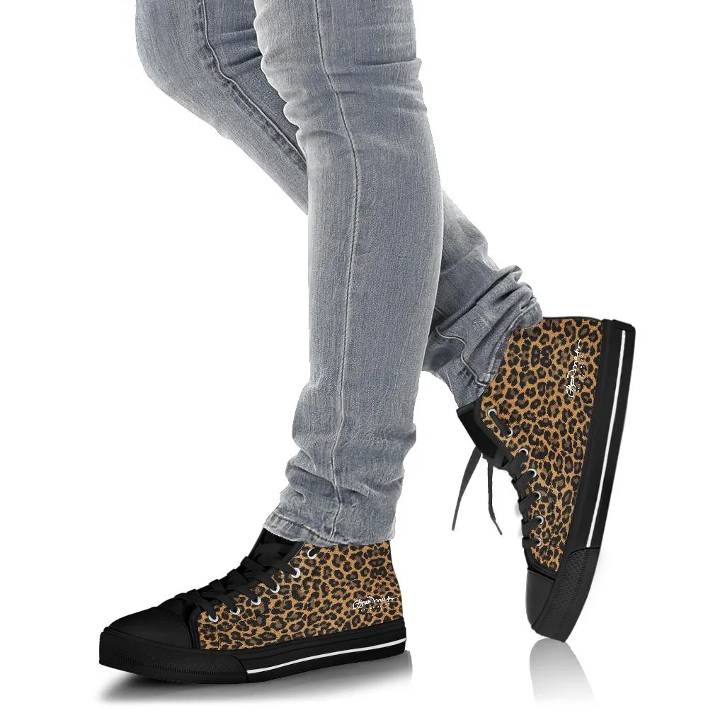 Leopard High Top Sneakers