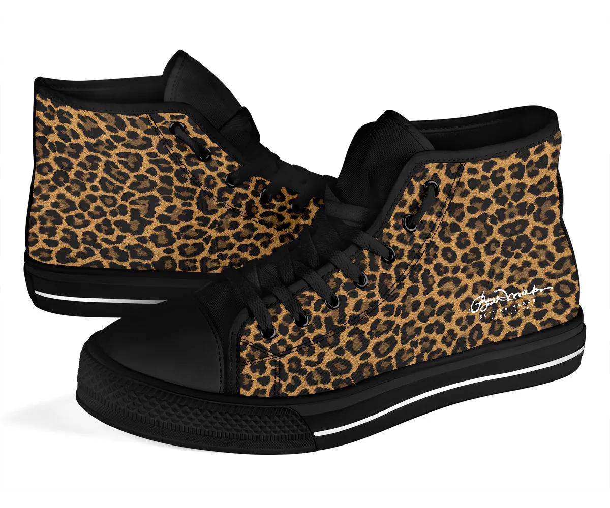 Leopard High Top Sneakers