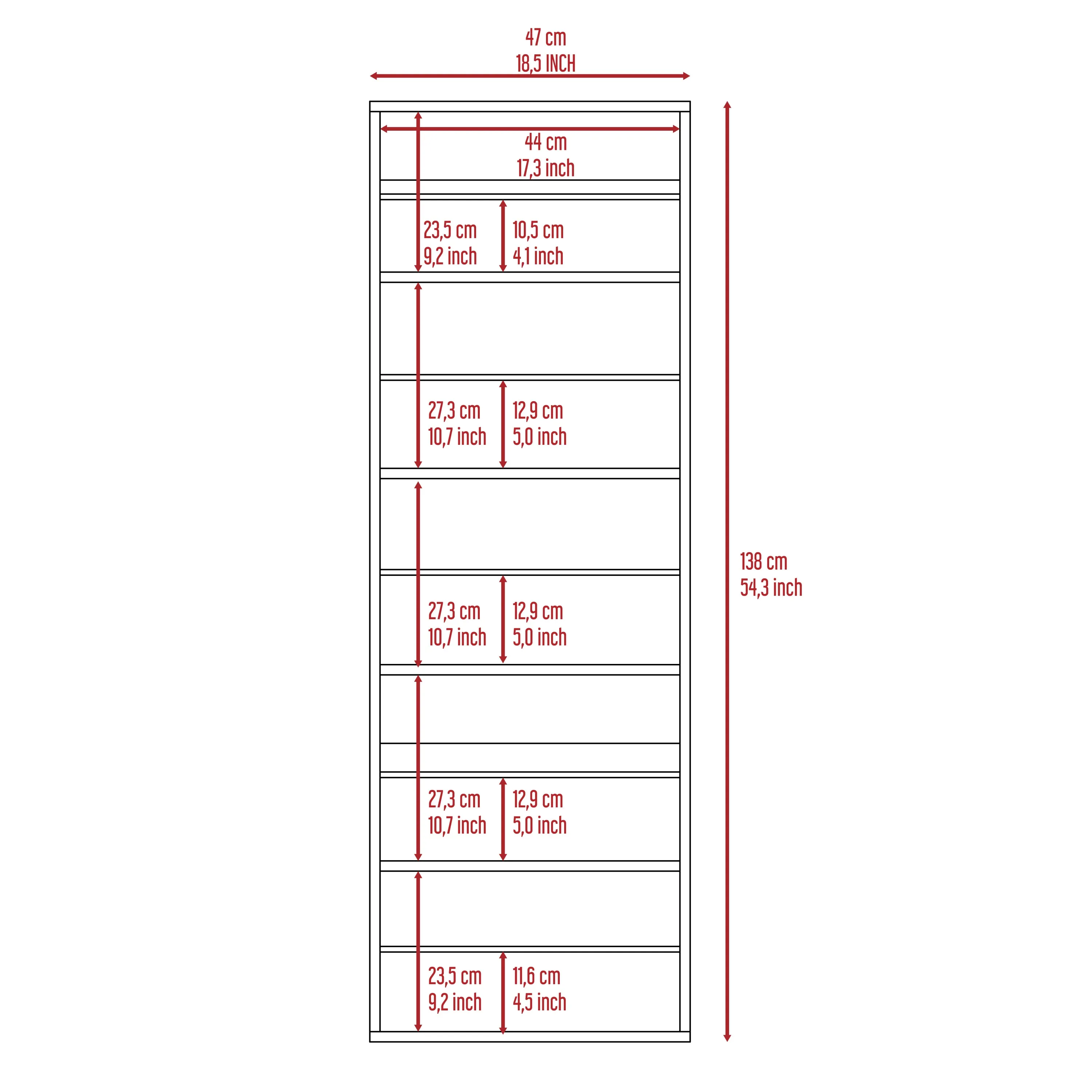 Leto Wall Mounted Shoe Rack With Mirror, Single Door, Capacity For Ten Shoes -White