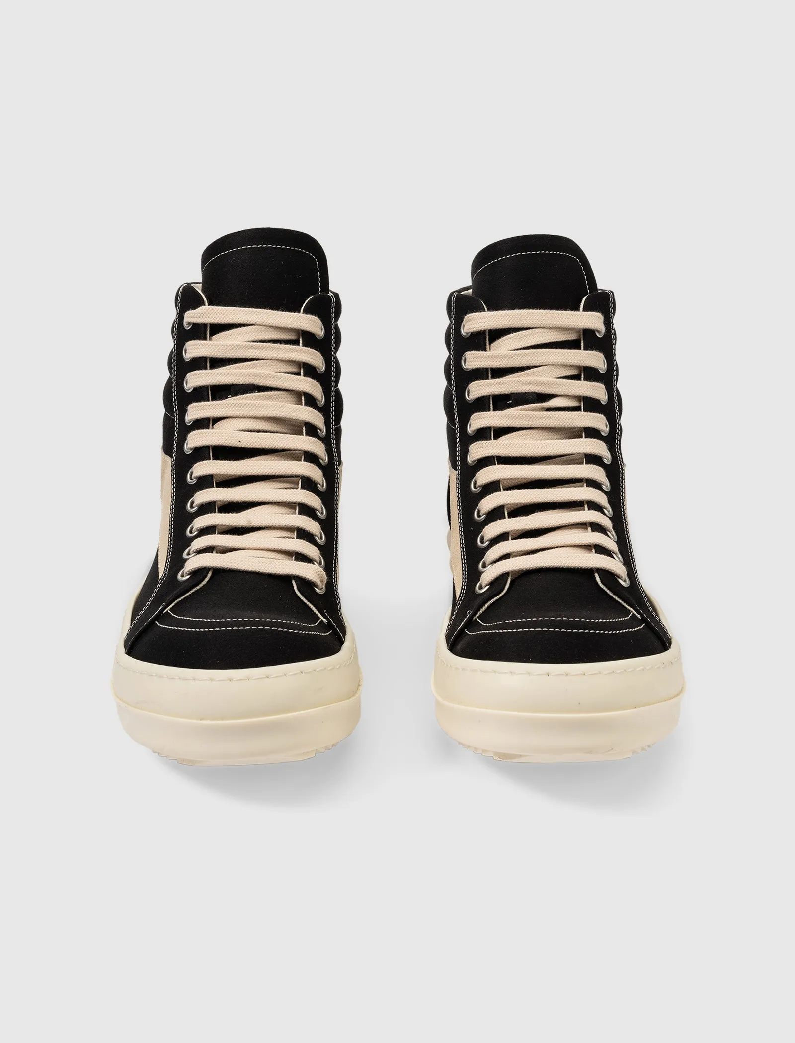 LIDO DRKSHDW VINTAGE HIGH SNEAKERS "BLACK/MILK"