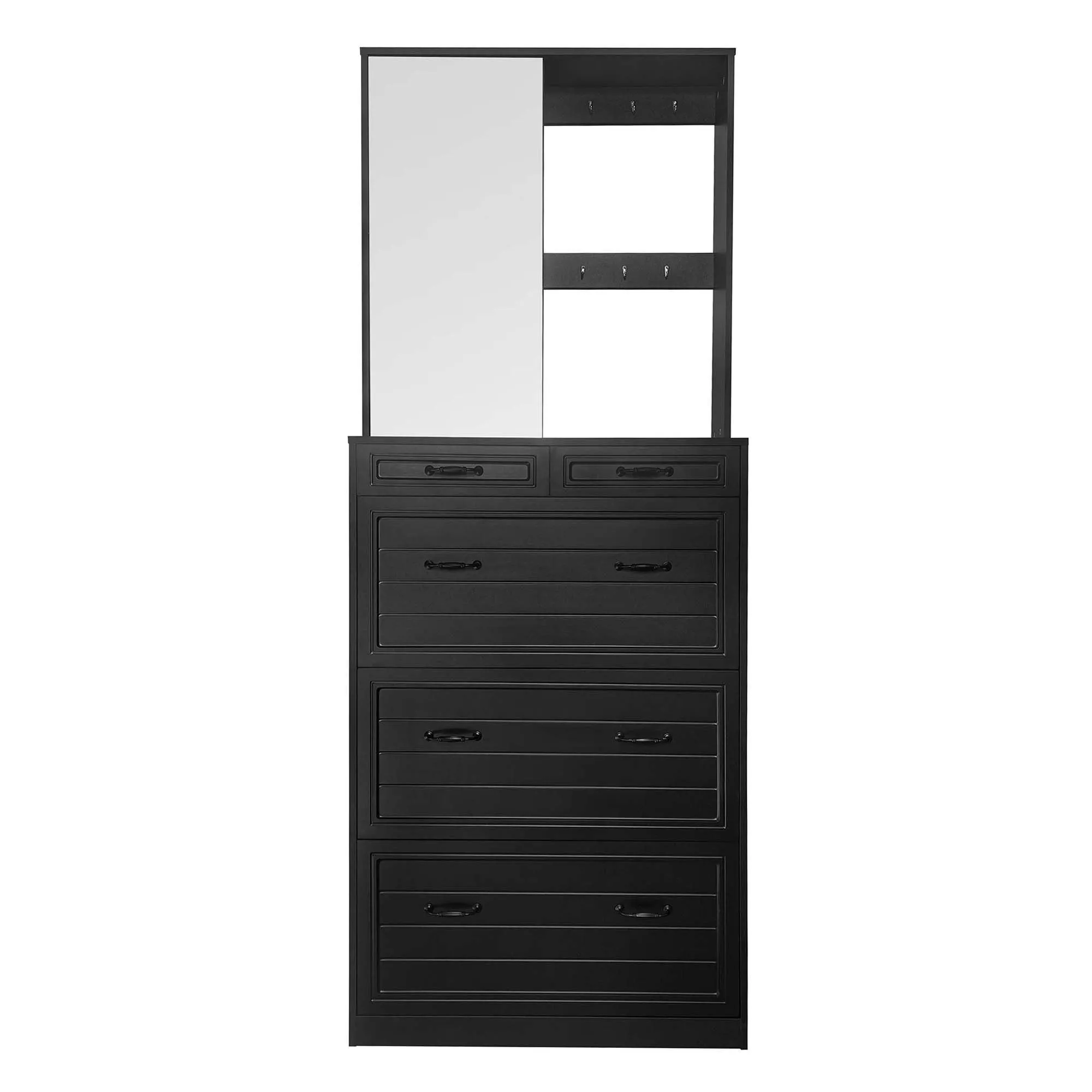 Macer Multi-functional Shoe Cabinet - Black