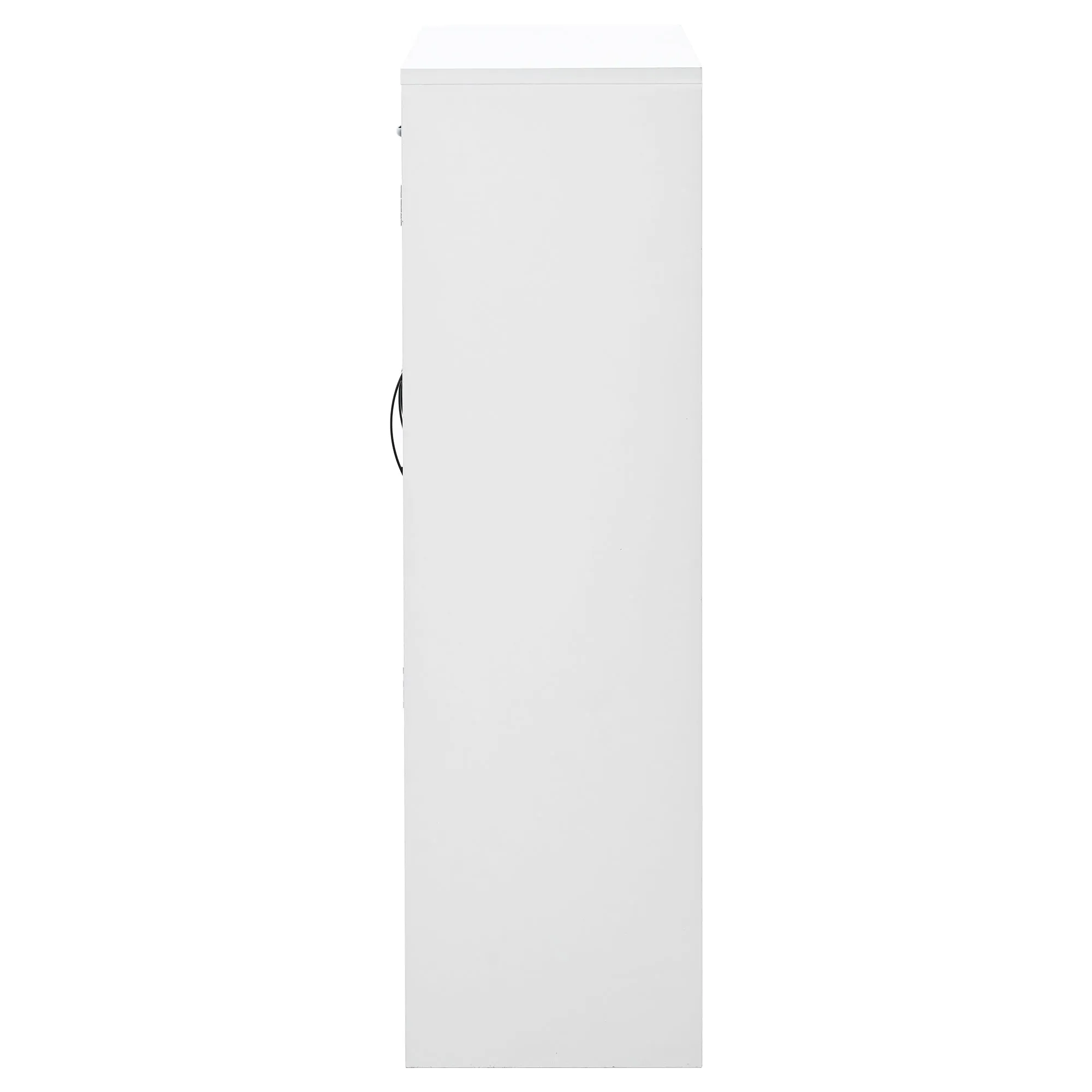 Mali Sleek and Modern Shoe Cabinet - White