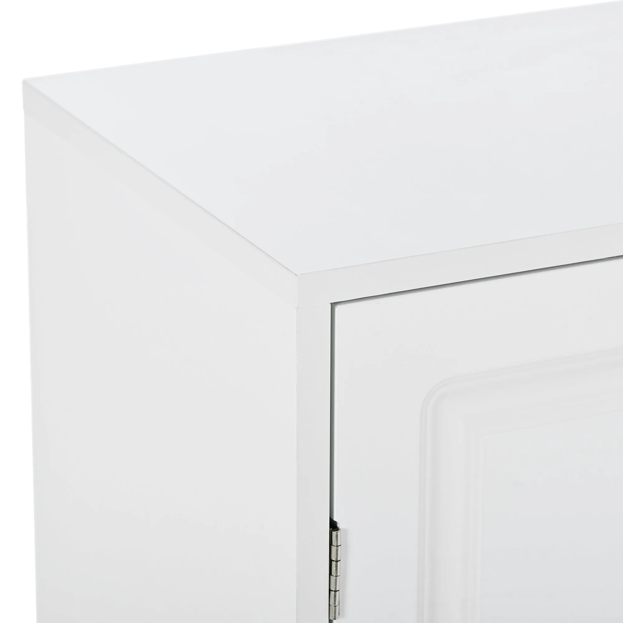 Mali Sleek and Modern Shoe Cabinet - White