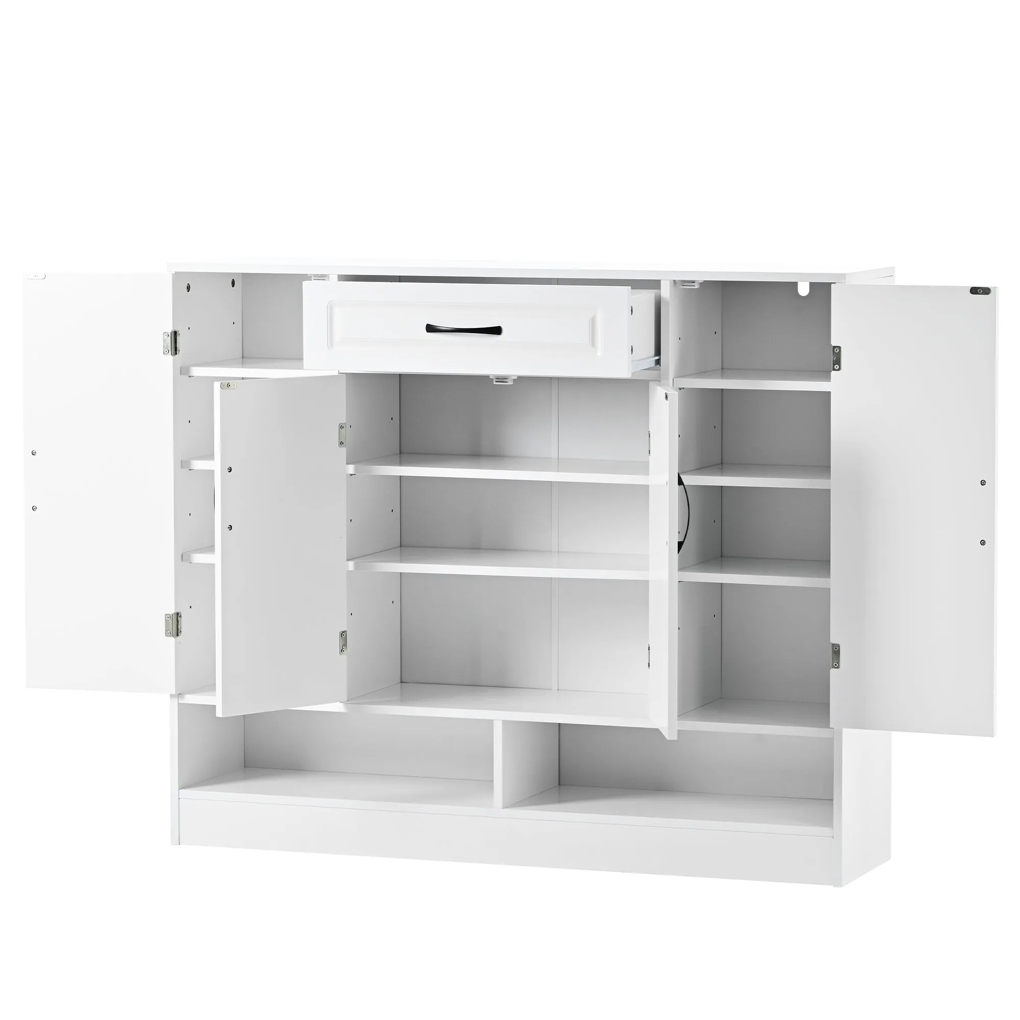 Mali Sleek and Modern Shoe Cabinet - White