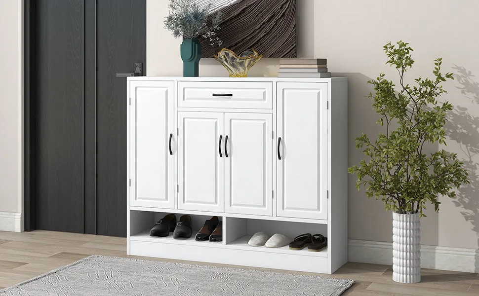 Mali Sleek and Modern Shoe Cabinet - White