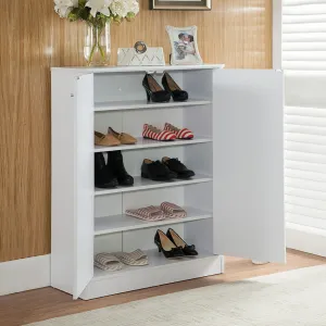 Malley Two Door Shoe Storage Cabinet - White