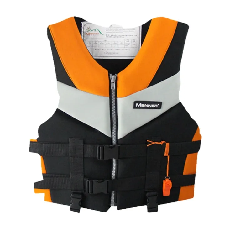 MANNER QP2030 Adult Buoyancy Vest Swimming Aid Life Jacket, Size:XL(Orange)