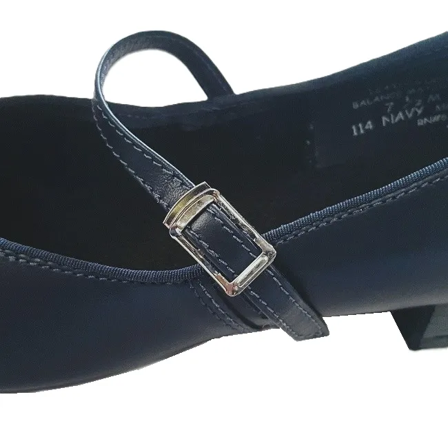 Mary Jane (Navy Blue, Leather) Women's