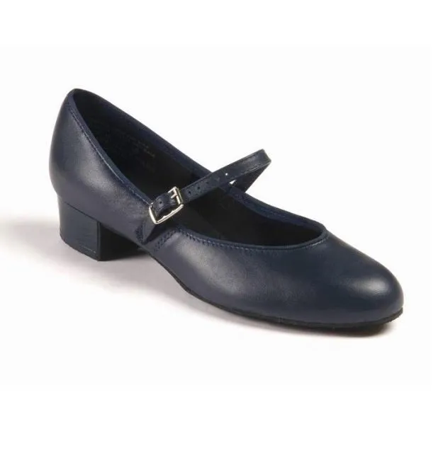 Mary Jane (Navy Blue, Leather) Women's