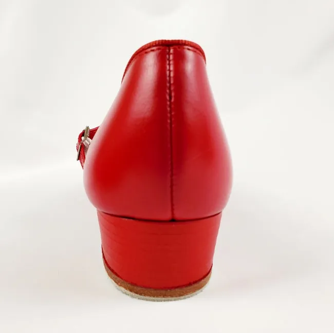 Mary Jane (Red, Leather) Women's