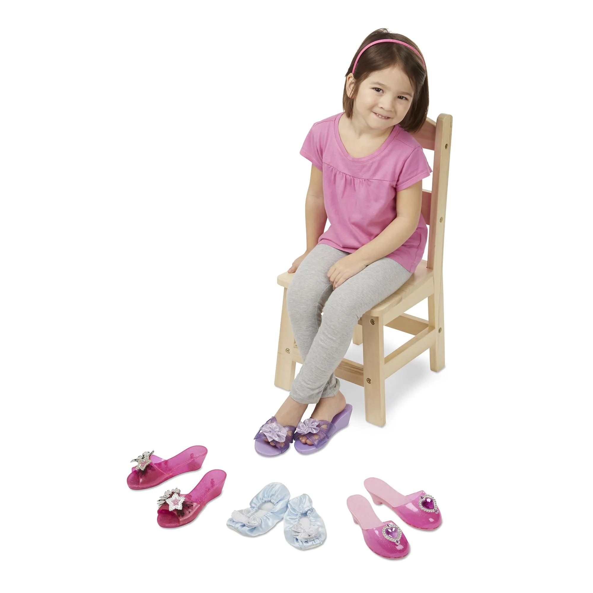 Melissa & Doug Step In Style! Dress-Up Shoes Role Play Collection